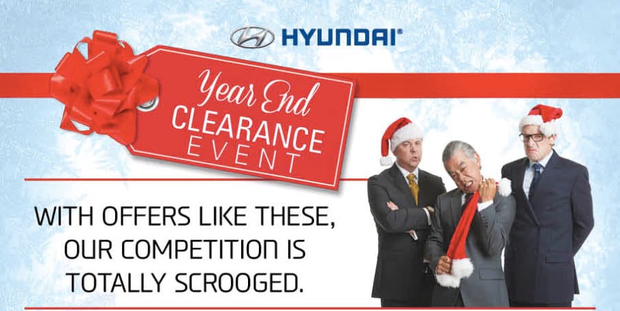 Hyundai Year End Clearance Is Here!