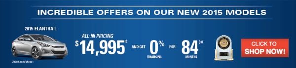 Shop 2015 Elantras!